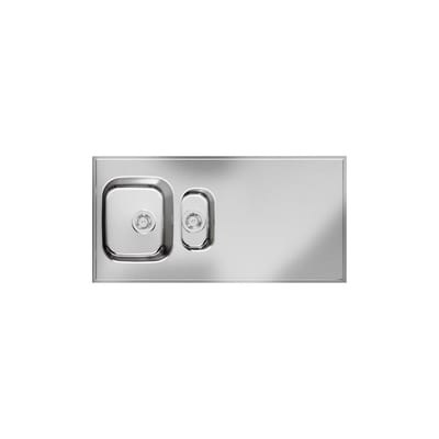 Purus Basic G Tabletop with sink and basin stainless steel - 1200mm, 600mm