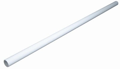 Purus Drain pipe without socket - 40mm, 1000mm, white