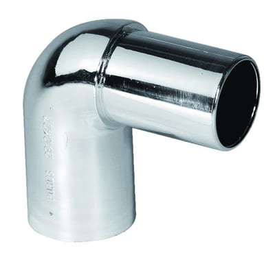 Purus Nolato Bend - 32mm, angle, Chrome-plated, 90°