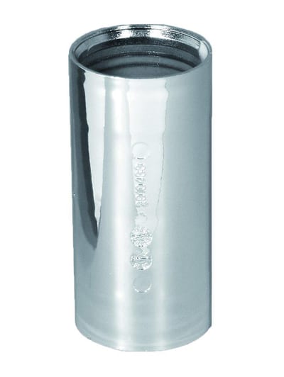 Purus Nolato Socket with rubber seal - 32mm, Straight, Chrome-plated