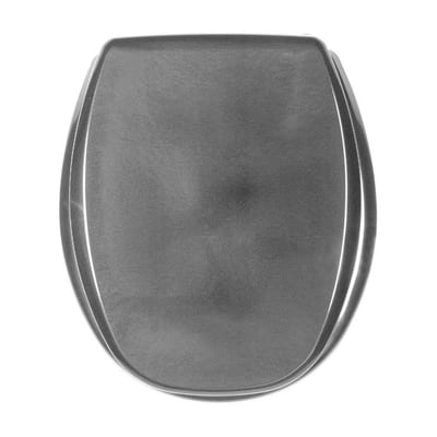 Purus Toilet seat - Yes, grey, without soft close, Fast fitting