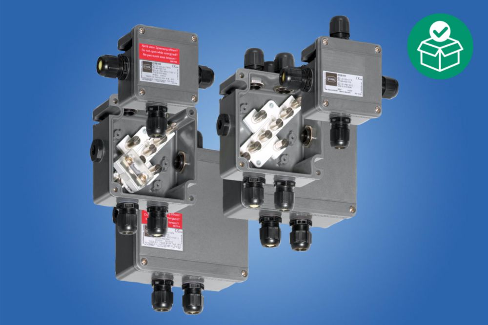 R. STAHL 8118/131-800 Ex e Junction Box, GRP IP66, 145×145×71 mm, 8× 10 mm² (Art. 133222)