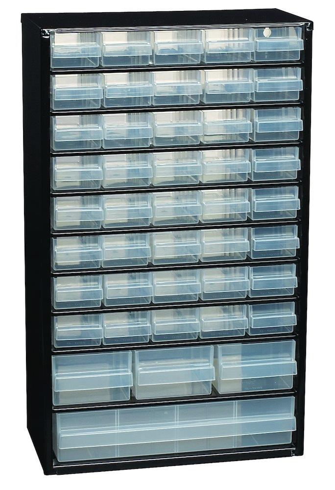 Raaco C11-44 Drawer Shelf 44 compartments black - 518mm, 306mm, 150mm