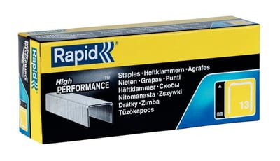 Rapid 13 Fine Wire Clamp galvanized - 4mm, 10.6mm, 5000PCS, galvanized