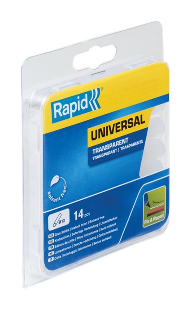 Rapid Glue stick Clear - 12mm, 94mm, 0.125kg