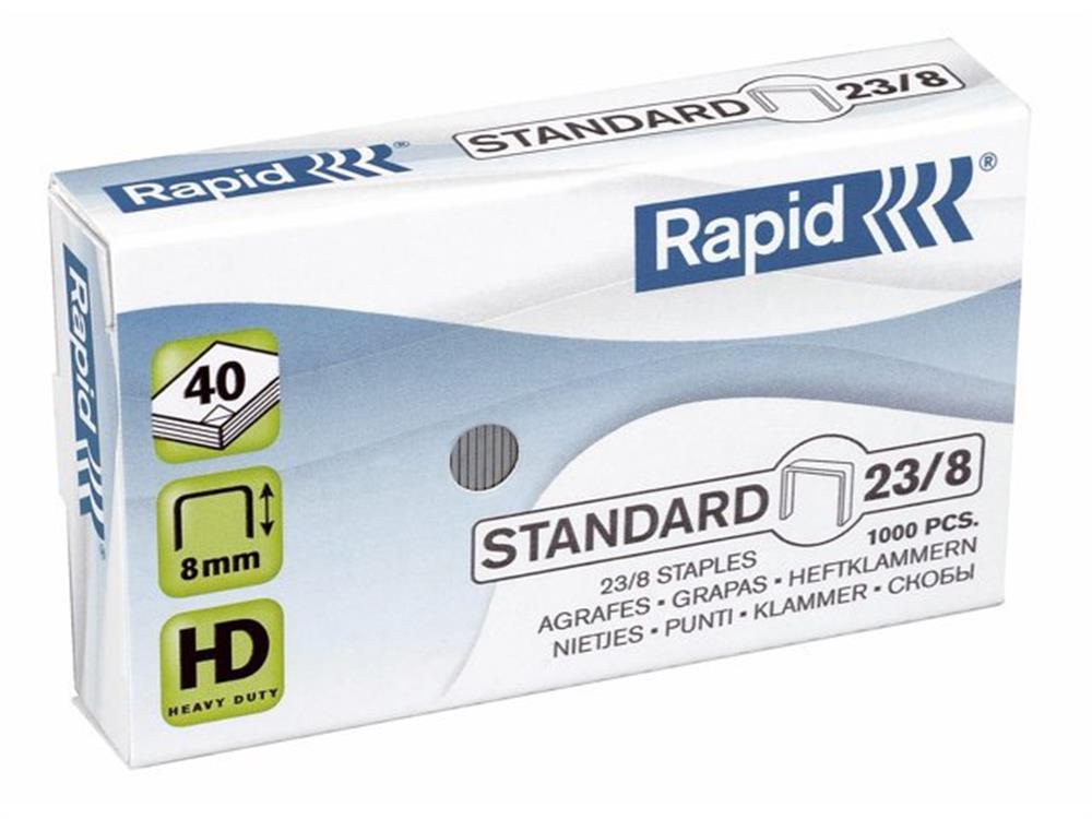Rapid Staples - 23/8, 1000PCS, galvanized