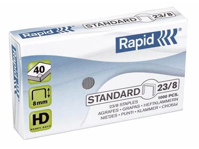 Rapid Staples - 23/8, 1000PCS, galvanized