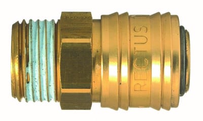 Rectus 26 Quick Coupling nipple brass - 1/4", 7.2