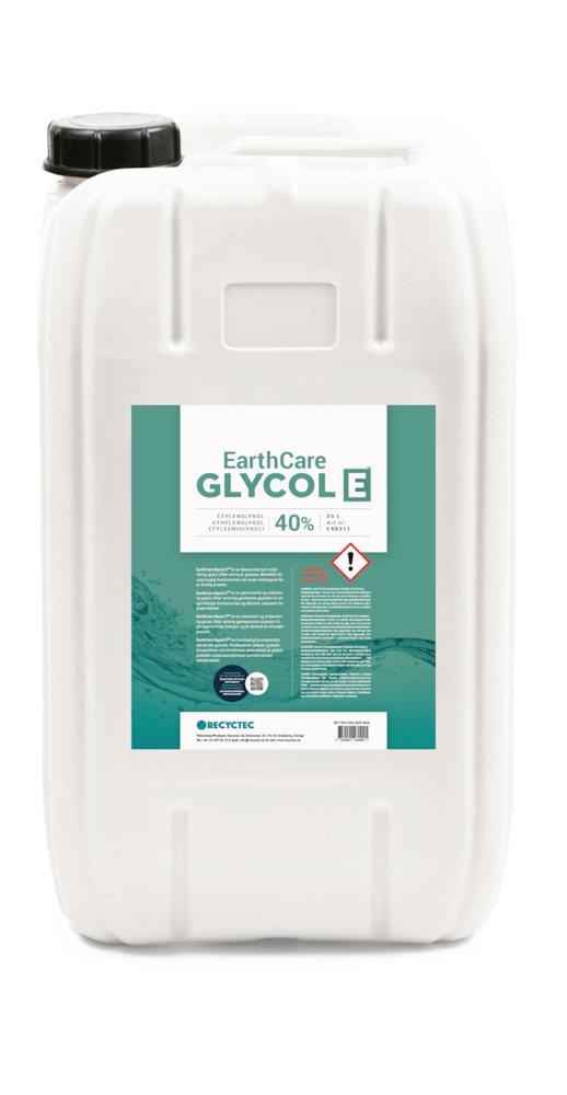 Recyctec Earthcare ethylene glycol (EG) diluted - 25L, 40%, -27°C, Yes