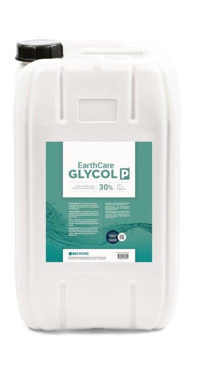 Recyctec Earthcare propylene glycol (PG) diluted - 25L, 30%, -14°C, Yes