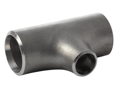 Reducing Tee, Welded and Pressed, 5" Sch 10S, Ø141.3 × Ø114.3 × 3.4 mm, 304 Stainless