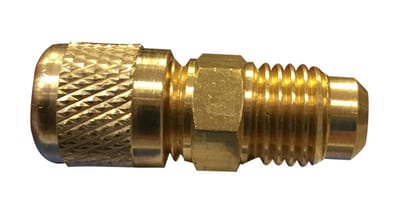Refco Schrader Valve - 1/4" flare, 1/4" flare, A-31424