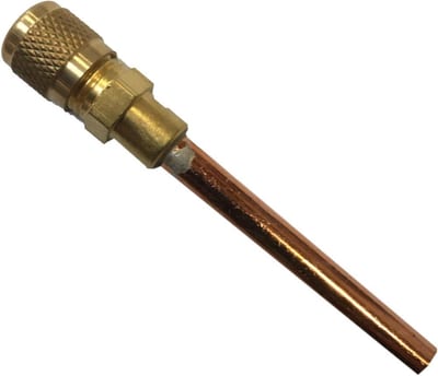 Refco Schrader Valve - 1/4" flare, 6 mm solder, A-31004-M