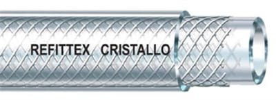 Refittex Air and water hose clear reinforced PVC - 1 1/2", 38mm, 60°C, 6bar