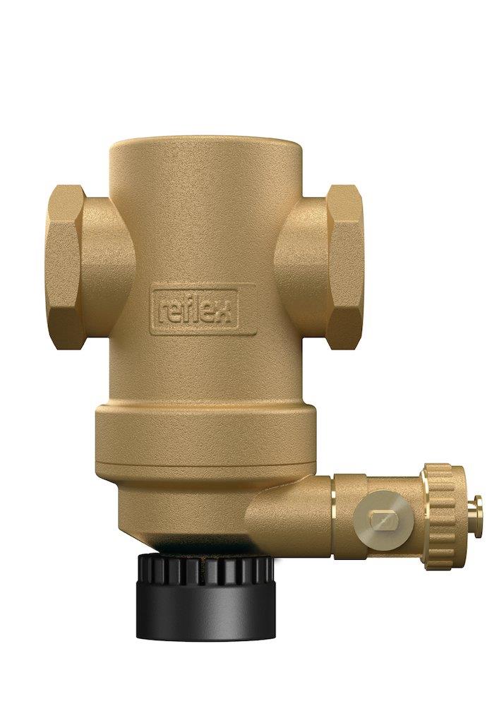 Reflex Exdirt D Dirt Collector with clip-on magnet - brass, 7.5M³/h, 2", 110°C