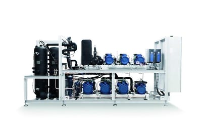 Refra Select Rack CO2 - 25kW, 125kW, CO2, 120/60/52/30bar, 3445mm, 900mm, 2000mm, Rack CO2 SELECT B5_AS LT+MT