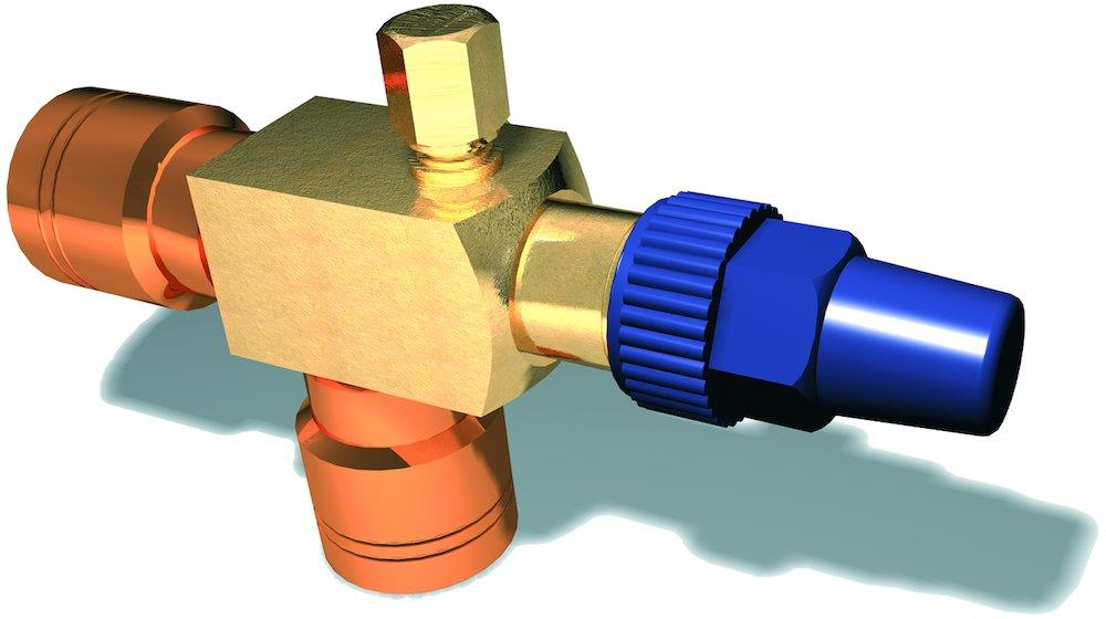 Refrigera Angle Valve - 3/8", 3/8"