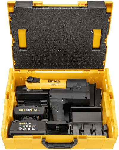 Rems Akku-Press E 22V Basic-Pack L-Boxx Cordless press machine - 2.5AH, 22V, 1PCS