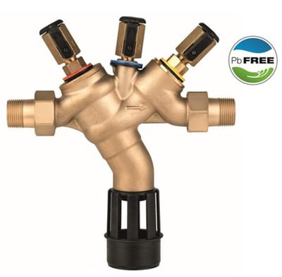 Resideo Braukmann BA295S-LF Check Valve TBS nipple/nipple CW724R - 1/2", 1/2"