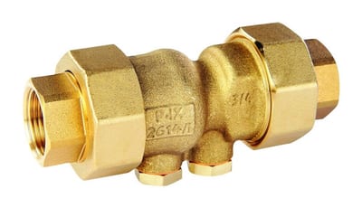 Resideo Braukmann RV281 Check Valve controllable coupling/coupling brass - 2", 2"