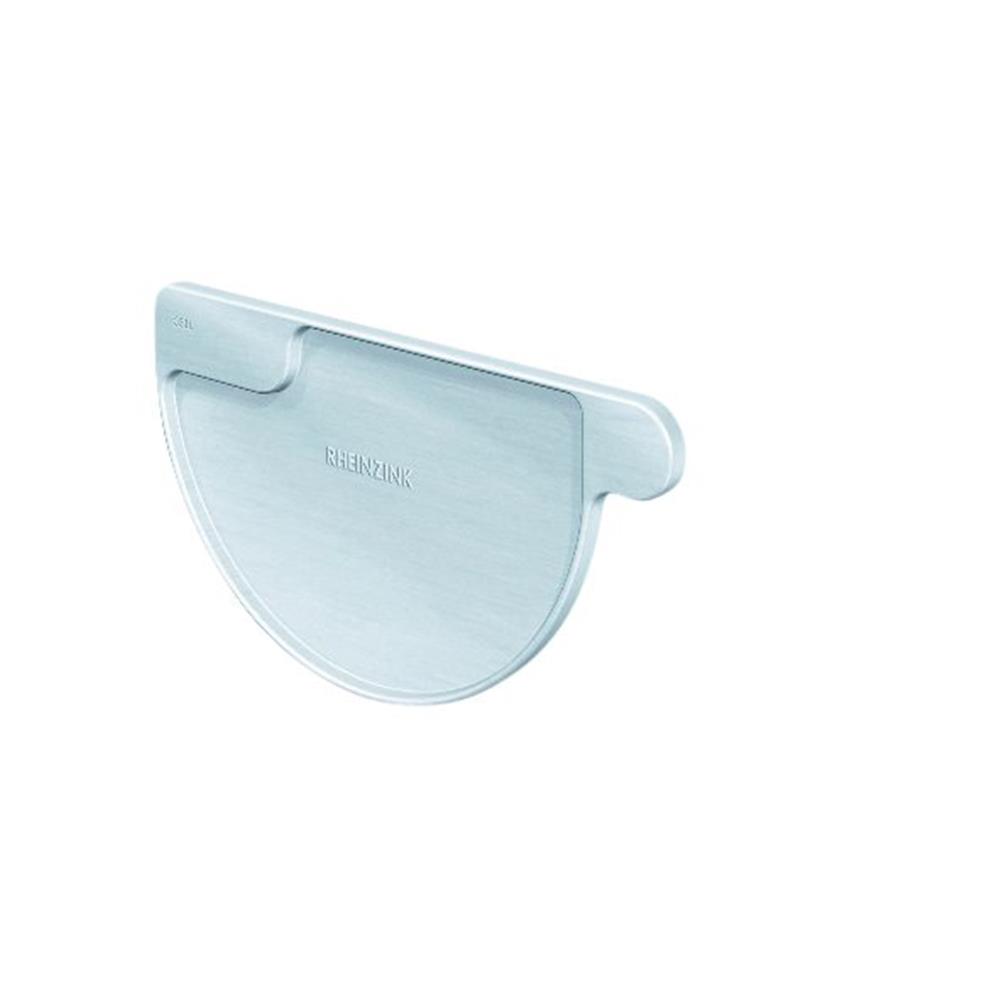 Rheinzink End bottom 1/2 round bright left - 280mm, 11"