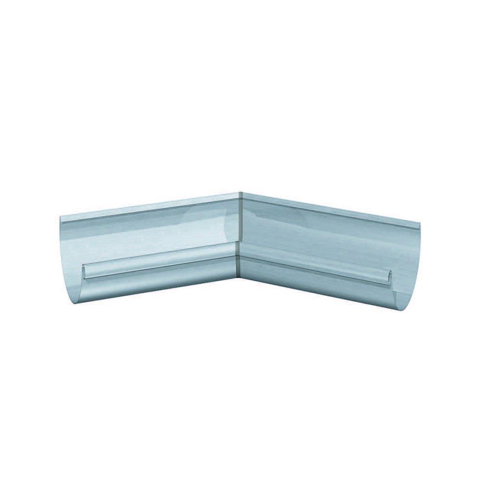 Rheinzink Miter 1/2 round bright internal - 280mm, 11", 45°