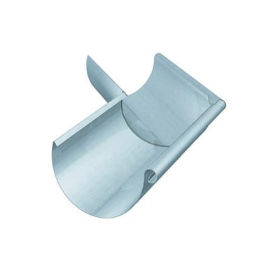 Rheinzink Miter 1/2 round bright external - 333mm, 12", 45°