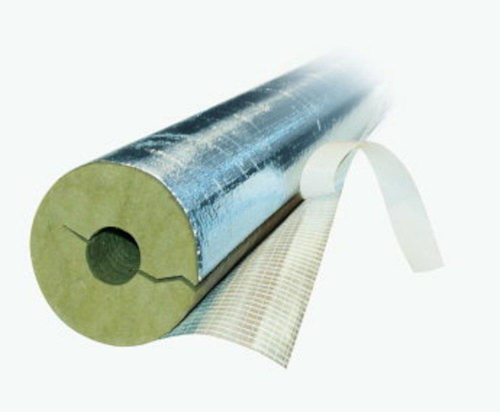Rockwool Pipe Shell universal with tape - 76mm, 30mm, 1000mm