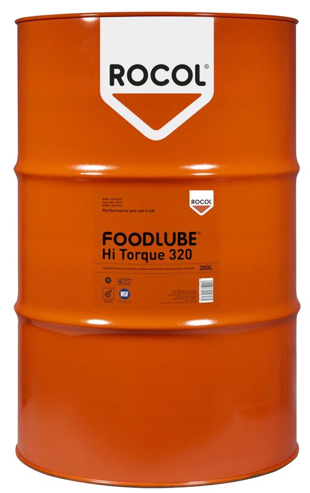 ROCOL Foodlube Hi-power 320-H1 TRL Lubricant fully synthetic drum - 200L, NSF-H1