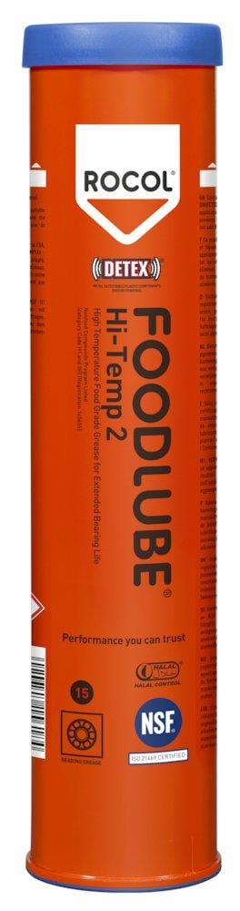 ROCOL Foodlube HI-TempT 2 Bearing Grease cartridge - 0.38kg, NSF-H1