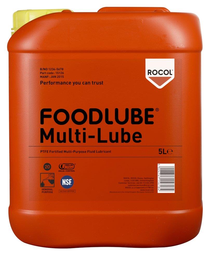 ROCOL Foodlube Multilube Lubricant can - 5L, NSF-H1