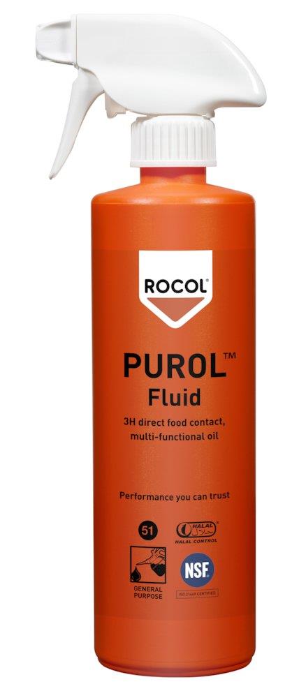 ROCOL Foodlube Purol Fluid Multi-Oil Triggerspray - 500ml, NSF-H1, NSF-3H