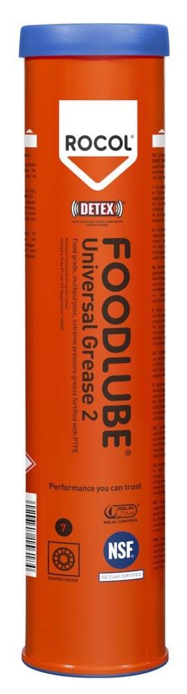 ROCOL Foodlube Universal Grease 2 Bearing Grease cartridge - 0.38kg, NSF-H1