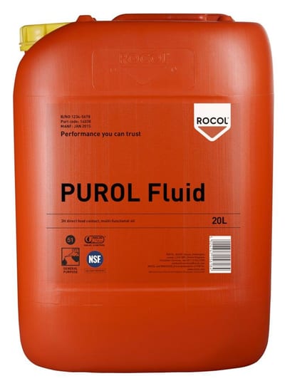 ROCOL Purol Fluid NSF-3H/H1 Multi-Oil can - 20kg, NSF-H1, NSF-3H