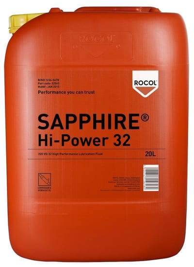 ROCOL Sapphire Hi-Power Hydraulic Oil 68, 20 L Can
