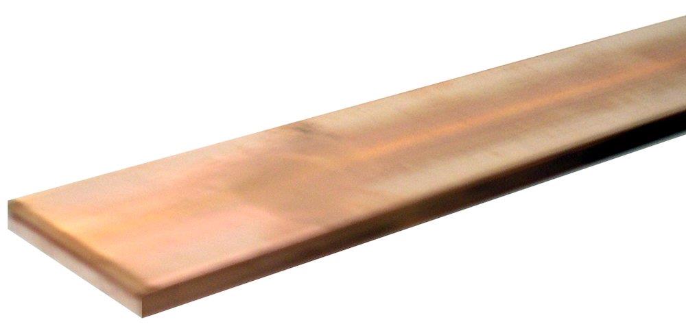 Rod copper flat CW004A - 25mm, 4000mm, 4mm, 0.89KG/m