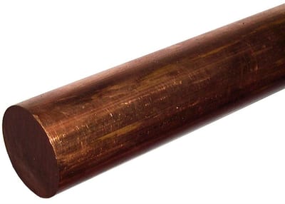 Rod copper round CW008A - 18mm, 4000mm, 2.28KG/m