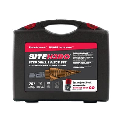 Rotabroach SITEH3RO Step Drill Set - 3PCS, 4-30 mm, HSS
