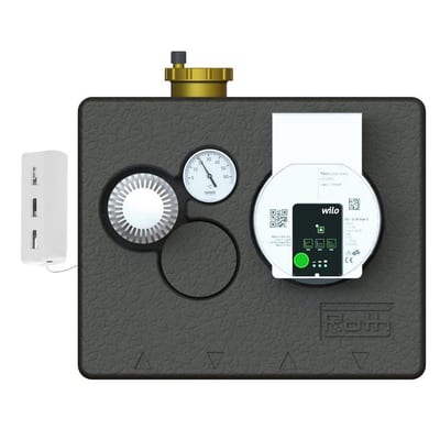 Roth Plus Floor Heating Mini Shunt with thermostat and capillary sensor - PARA MS15/6 - 43/SC-12, 3/4", 1PCS