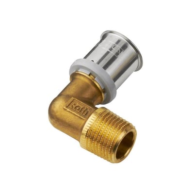 Roth Press Angle - 32mm, 1", Nipple, 90°, coupling