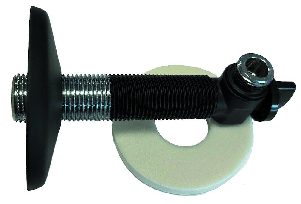 Roth QuickBox Union angled w/shut-off and rosette - angle, Without, 1/2", 3/8"