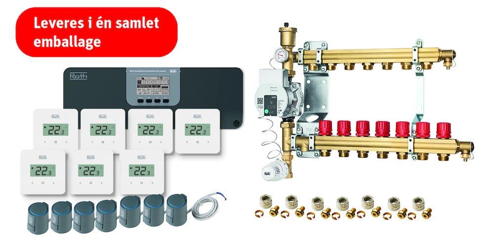 Roth Touchline® SL Complete Wireless Heating Package - 7PCS 10389079