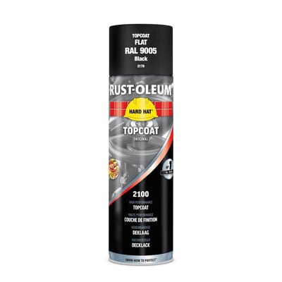 Rust-Oleum Standard colours Spray Paint - RAL 9005M, black matt, 500ml