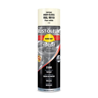Rust-Oleum Standard colours Spray Paint - RAL 9010, Clean white, 500ml