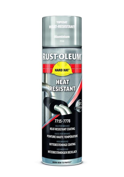 Rust-Oleum Heat-resistant Spray Paint - Aluminium, 500ml