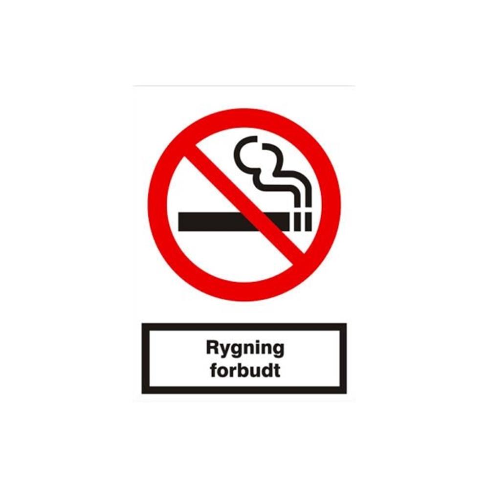 Rygning forbudt Safety sign - plastic, A5