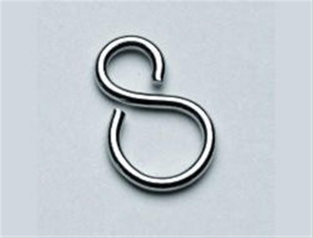 S-Connection Link - S-form, Chrome-plated, brass