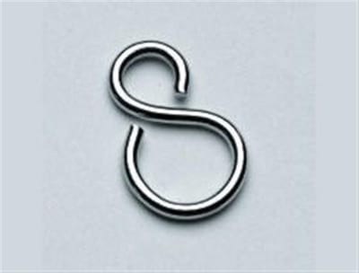 S-Connection Link - S-form, Chrome-plated, brass