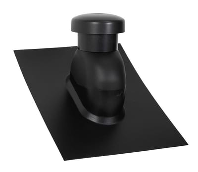 SabetoFLEX ABS Ventilation Cap universal - 125mm, 0gr, 45°, black