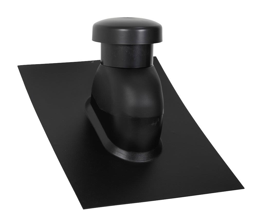 SabetoFLEX ABS Ventilation Cap universal - 160mm, 0gr, 45°, black
